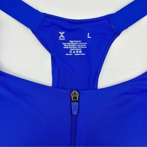 Xersion Women's Blue High Support Sports Bra Size M L XL XXL - Picture 10 of 15